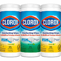 Clorox Disinfecting Cleaning Wipes Value Pack Ready-To-Use - Easy to Use - White - 35/Tub - 675 / Pallet (30112PL)