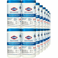 Clorox Healthcare Bleach Germicidal Wipes Ready-To-Use - 5" Length x 6" Width - Anti-corrosive, Residue-free - White - 150/Tub - 300 / Pallet (30577PL)