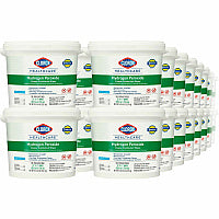 Clorox Healthcare Hydrogen Peroxide Cleaner Disinfectant Wipes 11" Length x 12" Width - Bleach-free, Antibacterial - White - 185/Tub - 100 / Pallet (30826PL)