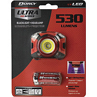 Dorcy Ultra HD 530 Lumen Headlamp 530 lm Lumen - AAA - Battery - Water Resistant - Black, Red - 1 Each (414335)