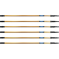 Ettore REA-C-H 3-section Extension Pole 18 ft Length - Gold - Anodized Aluminum - 6 / Carton (1692CT)