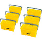 Ettore 6-gallon Super Bucket 6 gal - Handle, Secure Grip - 10.5" x 21.8" x 11.8" - Yellow - 6 / Carton (85000CT)