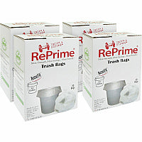 Heritage RePrime AccuFit 44-gal Can Liners 44 gal Capacity - 50" Length x 37" Width x 0.90 mil (23 Micron) Thickness - Low Density - Clear - Linear Low-Density Polyethylene (LLDPE) - Garbage - 50/Box - 4 / Carton (H7450TCRC1CT)