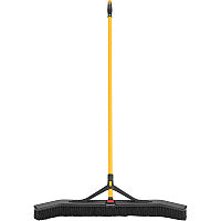 Rubbermaid Commercial Maximizer Push-To-Center 36" Brooms Polypropylene Bristle - 58.1" Overall Length - Steel Handle - 6 / Carton (2018728CT)