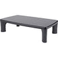 Allsop Hi-Lo Adjustable Height Monitor Stand - Up to 32" Screen Support - 30 lb Load Capacity - 4" Height x 15.80" Width x 9.50" Depth - Medium Density Fiberboard (MDF), Rubber - Black (32190)