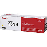 Canon 054H Original High Yield Laser Toner Cartridge - Yellow - 1 Each 2300 Pages (CRTDG054HY)