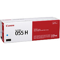 Canon 055H Original High Yield Laser Toner Cartridge - Cyan - 1 Each 5900 Pages (CRTDG055HC)