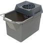 Rubbermaid Commercial Pail & Mop Strainer Combo Pack 3.75 gal - Light Weight, Durable - 12" x 10.5" - High-density Polyethylene (HDPE), Plastic, Tubular Steel - Steel Gray - 1 Each (619400STL)