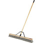 Rubbermaid Commercial Fine Bristle 36" Push Broom 3" Polyethylene Terephthalate (PET) Bristle - 1.13" Handle Width - 3" Overall Length - Lacquered Wood Handle - 1 Each (2040049)