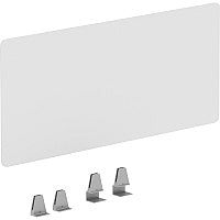 Lorell Relevance Series Modesty/Privacy Panel x 36" Width x 15.8" Depth - T-mold Edge - Material: Acrylic - Finish: Clear (LLR16246)