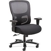 Sadie Big and Tall Task Chair Black Seat Color - Fabric, Plush Seat Material - Black Back Color - Mesh Back Material - 5-star Base - Black - 1 Each (VST141)
