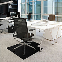 Advantagemat Black Advantagemat(R) Black Vinyl Lipped Chair Mat for Carpets - 36" x 48" 48" Length x 36" Width x 0.090" Depth x 0.090" Thickness - Lip Size 20" Length x 10" Width - Lipped - Classic - Vinyl, Polyvinyl Chloride (PVC) - Blac (FC113648LLBV)