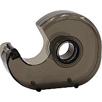 Business Source Handheld Tape Dispenser 1" Core - Portable, Lightweight, Retractable Blade, Translucent - Plastic - Smoke - 1 Each (BSN00465)