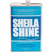 Sheila Shine Cleaner Polish 128 fl oz (4 quart) - Fingerprint Resistant, Water Repellent - Blue, White - 1 Each (SSCA128)