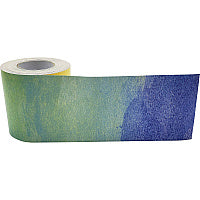 Teacher Created Resources Straight Rolled Border Trim Watercolor - Sturdy, Durable - 3" Width x 600" Length - Multicolor - 1 Roll (8953)