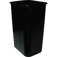 Genuine Joe 41-Quart Wastebasket 10.25 gal Capacity - Durable, Sturdy, Dent Resistant, Chip Resistant, Rust Resistant, Long Lasting - 19.9" Height x 9.4" Width x 15.2" Depth - Polyethylene - Black - 1 Each (GJO00061)