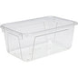 Storex Crystal Clear Cubby Bin 5.18" Height x 7.80" Width x 12.09" Length - Clear - 5 / Carton (62464U05C)