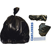 Heritage 0.35 Mil Linear Low-Density Polyethylene Dark Can Liners 7 gal Capacity - 21" Length x 20" Width x 0.35 mil (9 Micron) Thickness - Low Density - Black - Linear Low-Density Polyethylene (LLDPE) - Office, School, Restaurant, Hotel - 1000 (H4021RK)