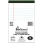 Roaring Spring USDA Certified Bio-Preferred Junior Size Legal Pads 40 Sheets - 80 Pages - Printed - Stapled/Tapebound - Both Side Ruling Surface - Double Line Red Margin - 20 lb Basis Weight - 75 g/m² Grammage - 8" x 5" Sheet Size - 3" Height (24316)