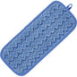 Rubbermaid Commercial Hygen 11" Microfiber Wet Mop 11" Width MicroFiber Head - Hook & Loop Backing, Durable - Blue - 6 / Carton (Q820BLUCT)