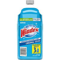 Windex(R) Original Glass Cleaner Refill, 2.1 qt. Refill Bottle 67.6 fl oz (2.1 quart) - Streak-free, Film-free, Phosphate-free - Blue Bottle - 1 Each (316147)