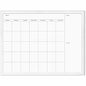 U Brands Magnetic Dry Erase Calendar 40" (3.3 ft) Width x 30" (2.5 ft) Height - White Painted Steel Surface - White Decor Frame - Rectangle - Horizontal - Magnetic - 1 Each (2918U0001)