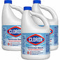 Clorox Germicidal Bleach Concentrate - 121 fl oz (3.8 quart) - Regular Scent - Disinfectant - White - 3 / Carton (32429CT)