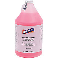 Genuine Joe Pink Lotion Soap 1 gal - Pump Bottle Dispenser - Hand, Skin - Pink - Rich Lather - 1 Each (GJO02107)