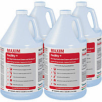 Maxim Facility+ One Step Disinfectant 128 fl oz (4 quart) - Deodorant, Non-porous - Clear - 4 / Carton (04620041)
