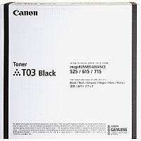Canon T03 Original Laser Toner Cartridge - Black - 1 Each