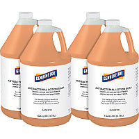 Genuine Joe Antibacterial Lotion Soap 1 gal - Bacteria Remover, Grime Remover, Dirt Remover - Hand - Antibacterial - Orange - Anti-septic, Pleasant Scent - 4 / Carton (GJO03110CT)