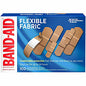 Band-Aid Flexible Fabric Adhesive Bandages Assorted Sizes - Beige - Fabric - 100 / Box (115078)