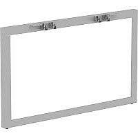 Lorell Relevance Series Wide Side Leg 28.5" Height x 45.5" Width x 4" Depth - Finish: Silver, Powder Coated (LLR16251)