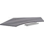 Lorell Relevance Series Curve Worksurface for 120 Workstations Weathered Charcoal Laminate Rectangle Top - Contemporary Style - 47.25" Table Top Length x 34.13" Table Top Width x 1" Table Top Thickness - Assembly Required - 1 Each (LLR16249)