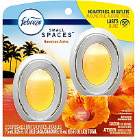 Febreze Hawaiian Small Spaces Liquid - 25 fl oz (0.8 quart) - Hawaiian Aloha - 45 Day - 2 / Pack (55879)