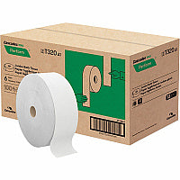 Cascades(R) Perform Jumbo Toilet Paper, 2 Ply, 1250-ft Roll, 6 Rolls 2 Ply - 3.40" Width x 1250 ft Length - 9" Roll Diameter - White - Paper - 6 / Carton (T320)