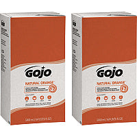Gojo(R) Natural Orange Pumice Hand Cleaner Citrus Scent - 1.32 gal - Oil Remover, Grease Remover, Dirt Remover, Soil Remover - Hand - White - Fast Acting - 2 / Carton (755602CT)