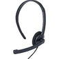 Verbatim Mono Headset with Microphone and In-Line Remote Mono - Mini-phone (3.5mm) - Wired - 32 Ohm - 20 Hz to 20 kHz - Over-the-head - Monaural - Circumaural - 5.25 ft Cable - Omni-directional Microphone (70722)