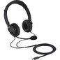 Kensington USB-C Hi-Fi Headphones with Mic Stereo - USB Type C - Wired - Over-the-head - Binaural - Ear-cup - 6 ft Cable - Noise Cancelling Microphone - Noise Canceling - Black (97457)