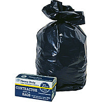 Berry Heavy Duty Contractor Bags 50" Length x 32" Width x 3 mil (76 Micron) Thickness - Black - Waste Disposal - 20 / Carton (0186470)