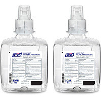 PURELL(R) CS6 PCMX Antimicrobial E2 Hand Foam Light Floral Scent - 1.27 quart - Kill Germs, Bacteria Remover, Soil Remover, Oil Remover - Food Processing Industry, Hand - Dye-free, Fragrance-free, Hygienic - 2 / Carton (658202)