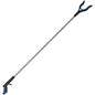 Ettore Grip 'n Grab Multipurpose Pickup Tool 50" Length - Blue, Black - Rubber, Aluminum, Plastic - Rust Proof, Comfortable Grip, Lightweight - 1 Each (49150)