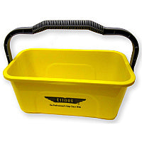 Ettore Super Compact Bucket 3 gal - Heavy Duty, Sturdy Handle, Compact, Ergonomic Grip - 7.3" x 17.5" - Yellow - 1 Each (86000)