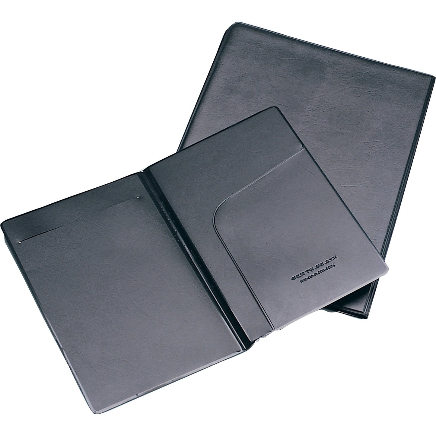 AbilityOne SKILCRAFT Economy Portfolio LeatherGrain, Vinyl - Black - 1 Each (0535591)