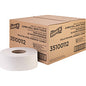 Genuine Joe(R) Jumbo Jr. Toilet Paper, 2-Ply, 1000-ft. Roll, 12 Rolls 2 Ply - 3.30" Width x 1000 ft Length - 8.88" Roll Diameter - White - Fiber - 12 / Carton (GJO35100112)