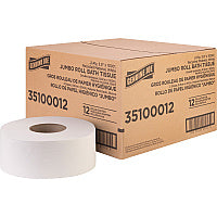 Genuine Joe(R) Jumbo Jr Dispenser Toilet Paper, 2-Ply, 1000 ft, 12 Rolls/Carton (GJO35100012)