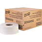 Genuine Joe(R) Jumbo Jr Dispenser Toilet Paper, 2-Ply, 1000 ft, 12 Rolls/Carton (GJO35100012)