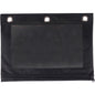 Business Source Binder Pencil Pouch 10" Height x 7.4" Width - Black - 1 Each (BSN18303)