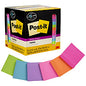 Post-it(R) Super Sticky Notes 15 - 3" Flag/Note Width x 3" Flag/Note Length - Square - 45 Sheets per Pad - Neon Orange, Tropical Pink, Power Pink, Iris, Blue Paradise, Neon Green Limeade - Adhesive, Recyclable - 15 / Pack (65415SSCP)