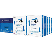 Hammermill Copy Plus Paper - White 92 Brightness - Letter - 8 1/2" x 11" - 20 lb Basis Weight - Acid-free, Quick Drying - White - 500 Sheets per Ream - 10 / Carton (105007CT)